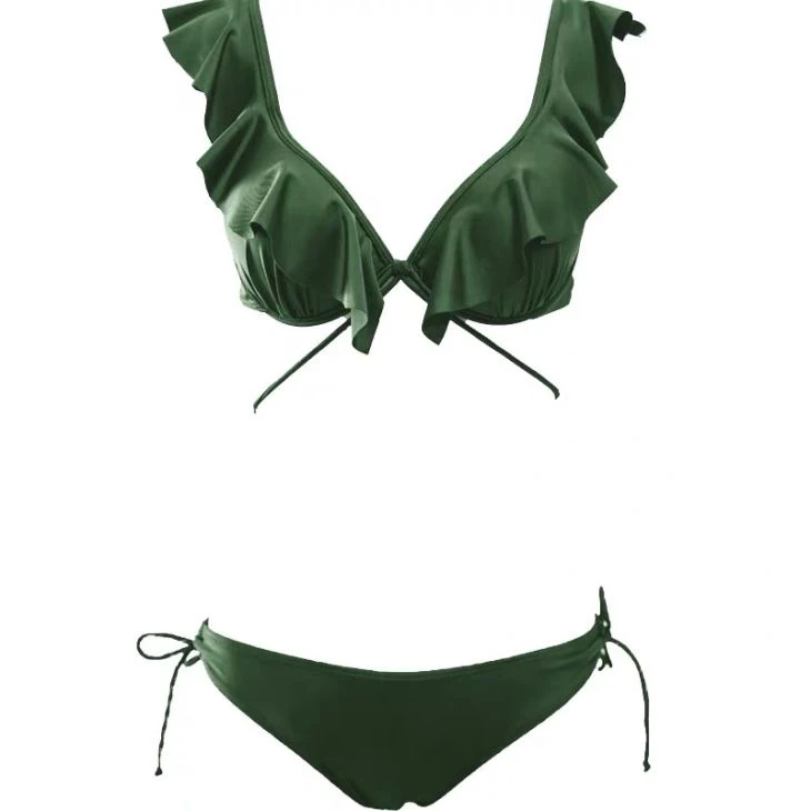 Ruffle Top Bikini Set Japan Beachwear